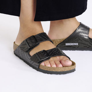 Birkenstock Arizona in Black Zebra