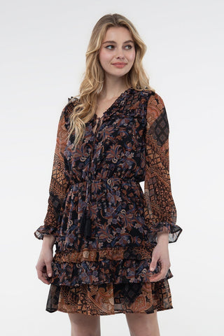 Miss Me Paisley Mini Dress