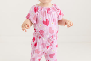 Posh Peanut Baby Daisy Love Jumpsuit