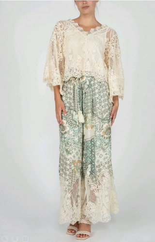 Miss Me Casey Crochet Cropped Top