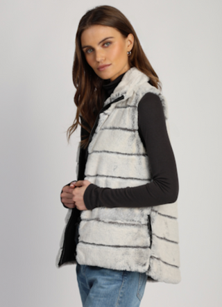 Dylan Jan Reversible Hi-Lo Fur Vest