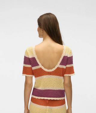 Vero Moda True Crochet Deep Back Top