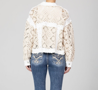 Miss Me Kendie Eyelet Jacket