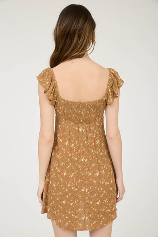 Veronica Floral Tie Mini Dress
