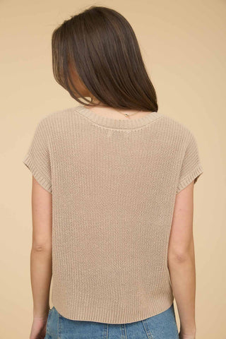 Claire Crochet Knit Pullover