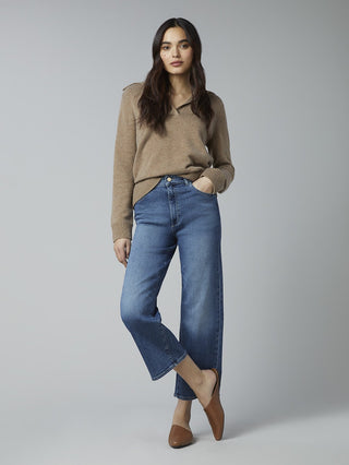 DL1961 Womens Hepburn Wide High Rise Vintage