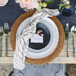 Commons Woven Straw Rattan Charger Plate