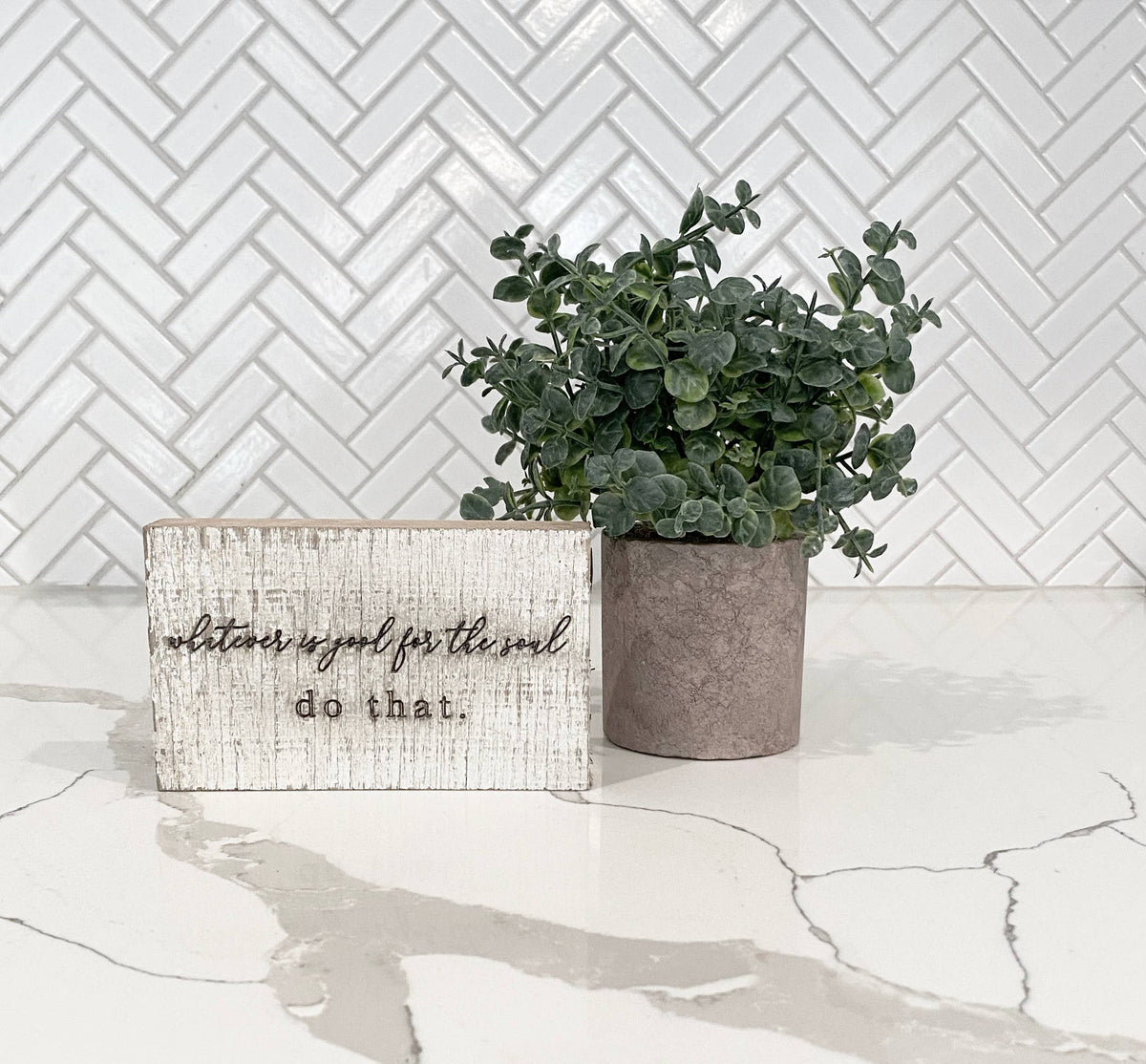 Brayden and Brooks Chippy White Branded Blocks One Common