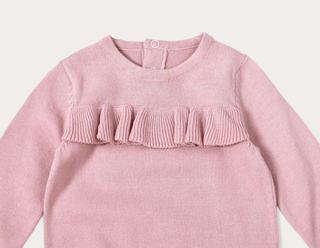 Viverano Milan Knit Ruffle Jumpsuit