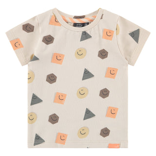 Babyface Baby Boy Tee Smiley Shapes