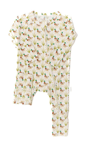 Uptown Baby Neutral Ducks Sleep Romper