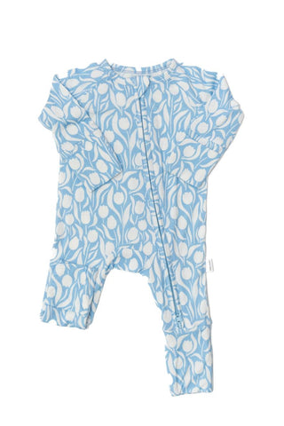 Uptown Baby Girl Tulips Sleep Romper