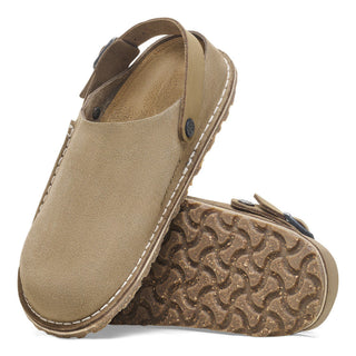 Birkenstock Lutry Premium Suede in Grey Taupe
