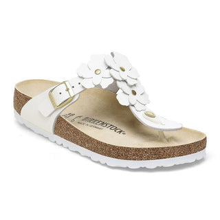 Birkenstock Gizeh Flower in White Leather