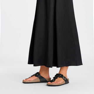 Birkenstock Gizeh Flower in Black Leather