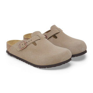 Birkenstock Kids Boston Suede in Taupe