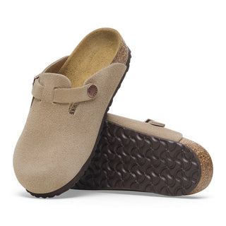 Birkenstock Kids Boston Suede in Taupe