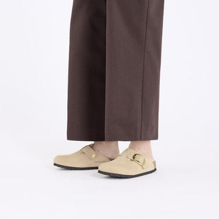 Birkenstock Boston Big Buckle in Sandcastle