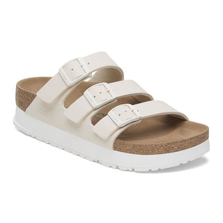 Birkenstock Florida Platform Vegan in Eggshell