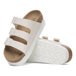 Birkenstock Florida Platform Vegan in Eggshell