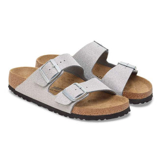 Birkenstock Arizona Synthetic Glitter in Silver