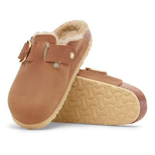 Birkenstock Boston Shearling Oiled Cognac