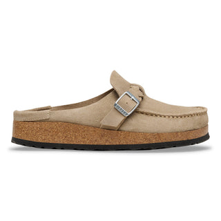 Birkenstock Buckley Braided Suede in Taupe