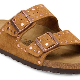 Birkenstock Arizona Suede Rivet in Mink
