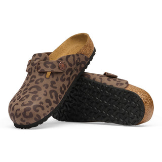 Birkenstock Kids Boston in Leopard Mocha