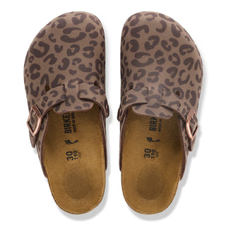 Birkenstock Kids Boston in Leopard Mocha