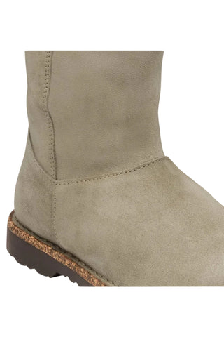 Birkenstock Uppsala Suede Zip Shearling in Suede Taupe