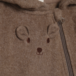 Minymo Baby Neutral Teddy Chocolate Coverall