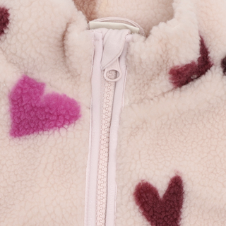 Minymo Girls Heart Teddy Jacket