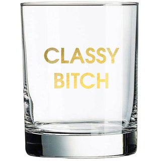 Chez Gagne Gold Foil Rocks Glass