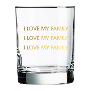 Chez Gagne Gold Foil Rocks Glass