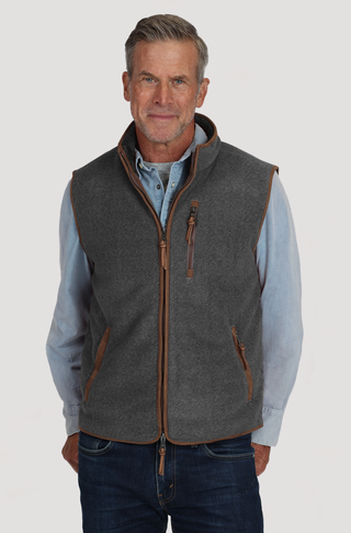 True Grit Hergbone Fleece Vest