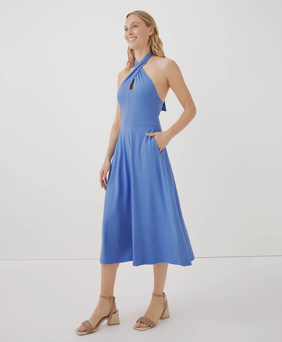 Pact Fit & Flare Modern Halter Dress One Common Pact Fit & Flare Modern Halter Dress One Common