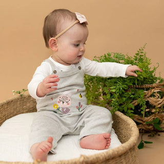 Viverano Bunny Embroidered Overall Set