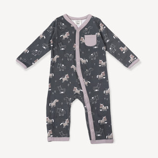 Viverano Horse and Bird Button Jumpsuit