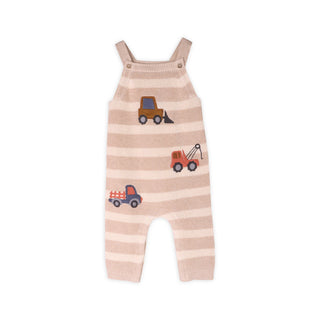Viverano Baby Boy Truck Stripe Overall Set