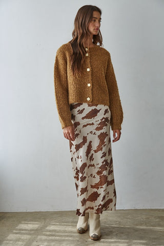 Kallie Western Chic Satin Skirt