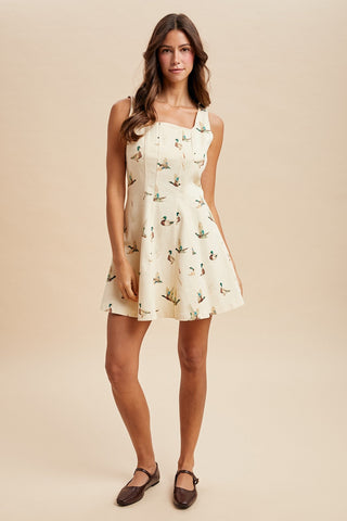 Anniewear Daisy Stretch Denim Mini Dress