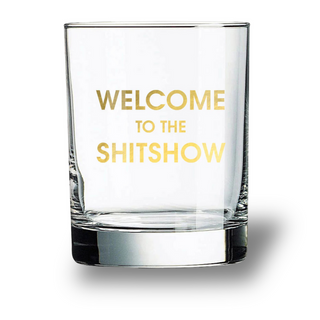 Chez Gagne Gold Foil Rocks Glass