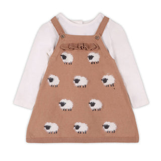 Viverano Baby Girl Sheep Dress Set