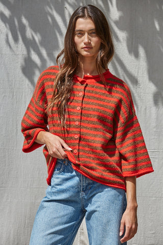 Kelsey Quarter Sleeve Cardigan Sweater