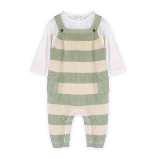 Viverano Baby Textured Alfie Overall Set