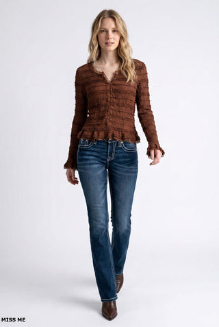 Miss Me Christy Ruffle Top