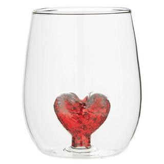 Heart Figurine Wine Glass