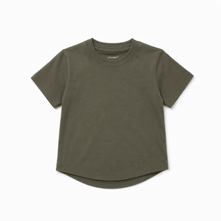Little Bipsy Baby Boys Green Swoop Elevated Tee