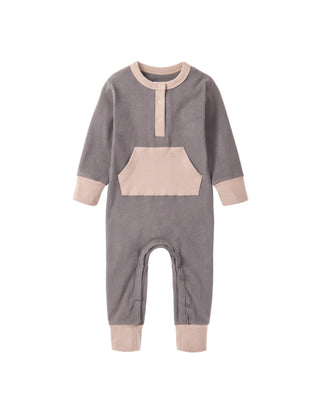 Little Bipsy Baby Colorblock Ribbed Romper